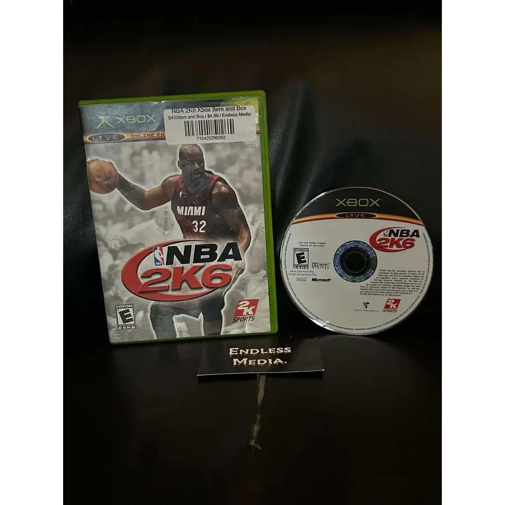 NBA 2K6 Microsoft Xbox Item and Box Video Game